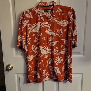 Reyn Spooner,  men's XL, buttondown Hawaiian shirt, coral colored.